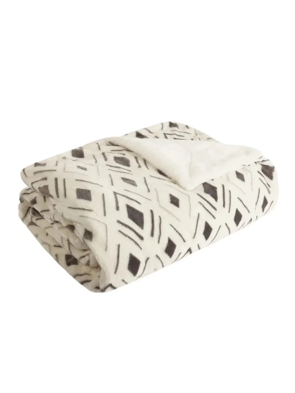 Life Comfort Ultimate Faux Fur Throw 60x70 in Cream